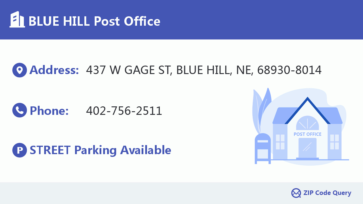 Post Office:BLUE HILL