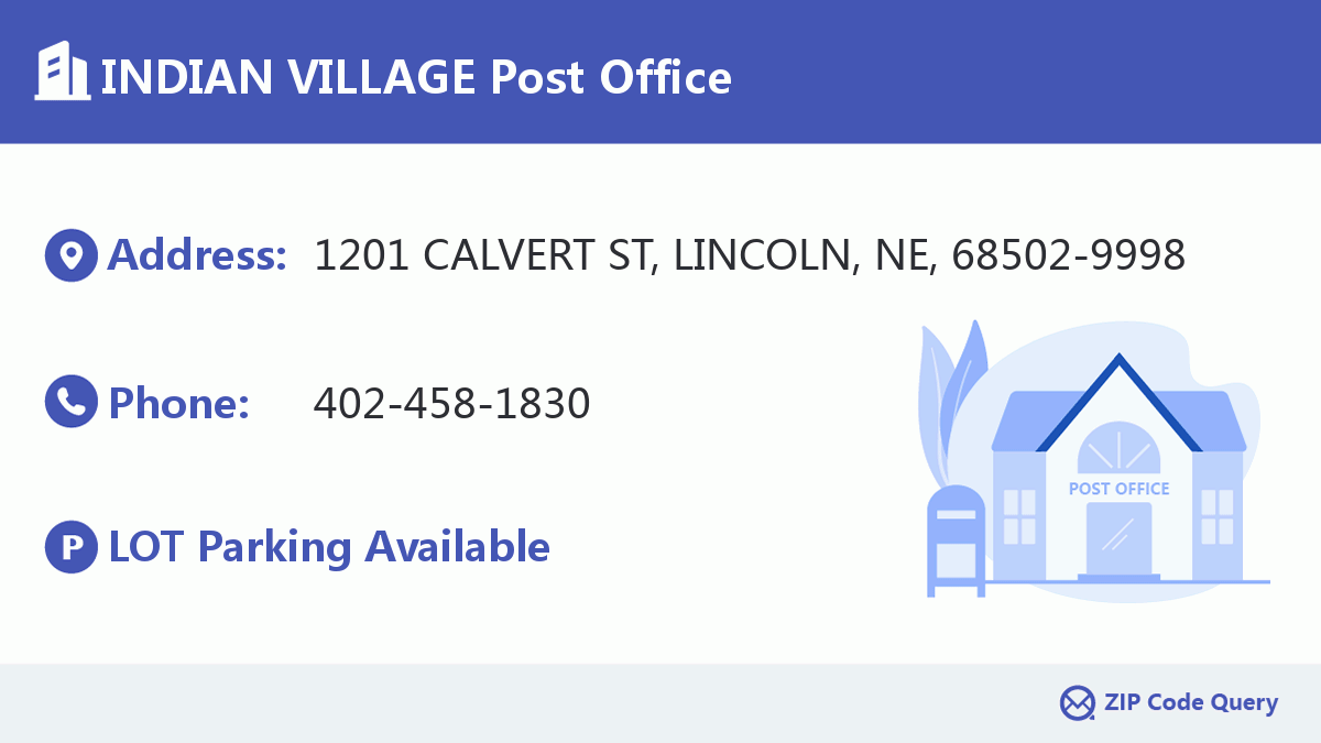 Post Office:INDIAN VILLAGE