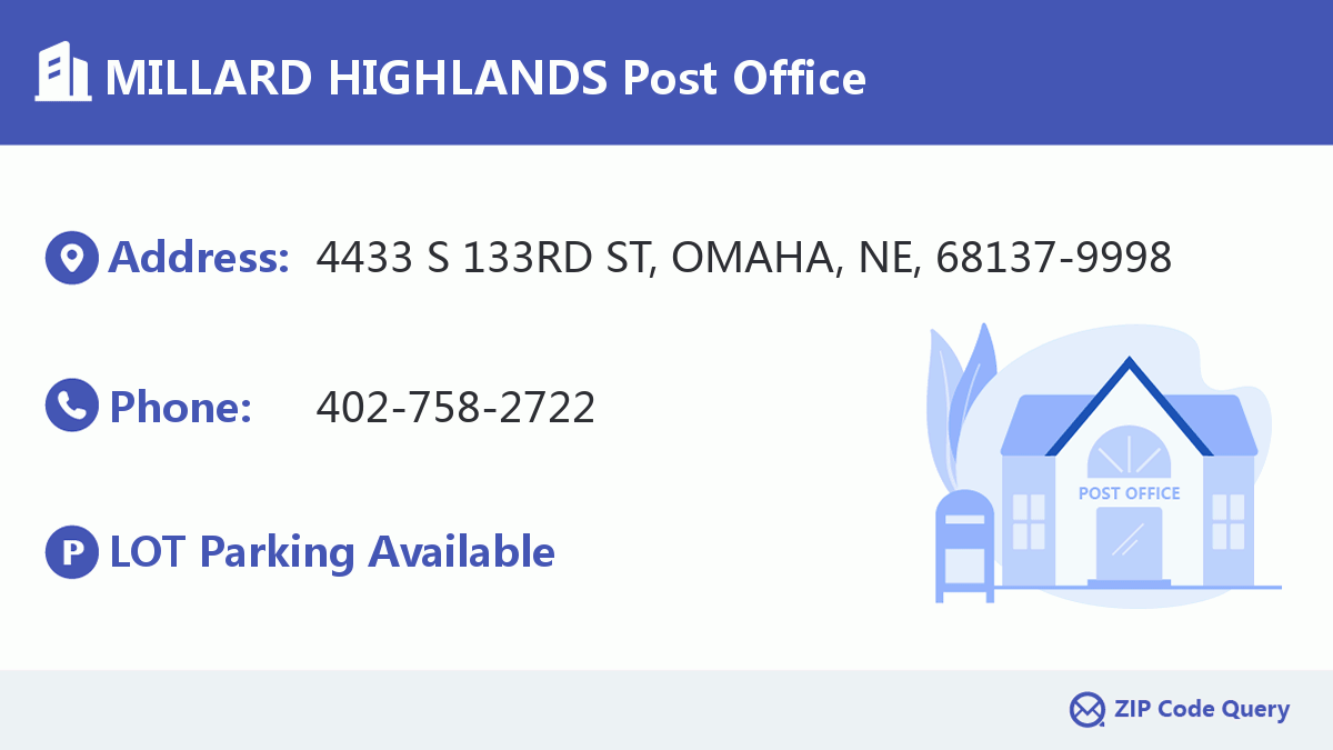 Post Office:MILLARD HIGHLANDS