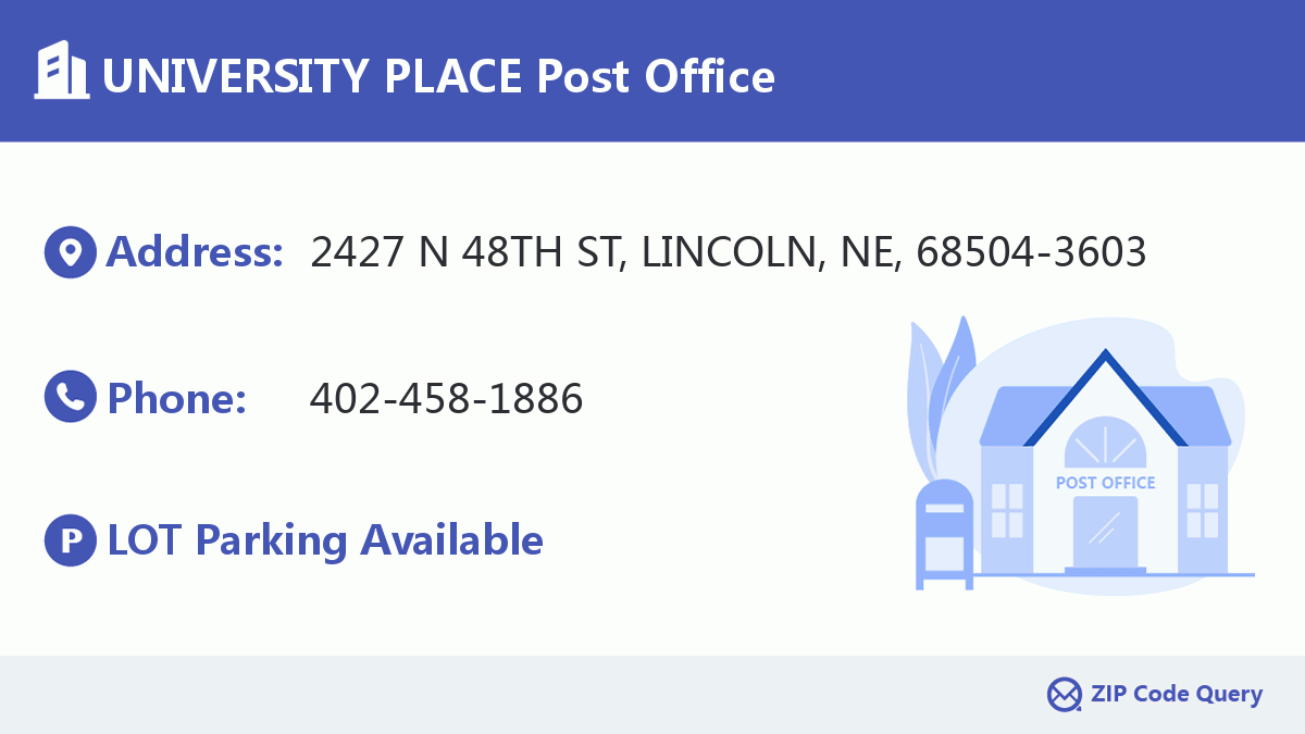 Post Office:UNIVERSITY PLACE